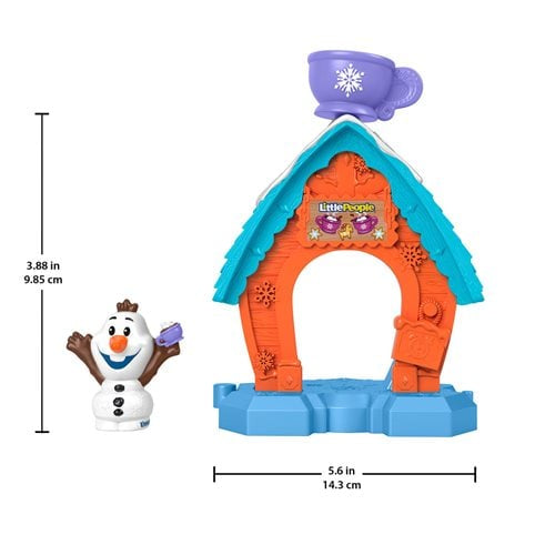 Puesto de Chocolate de Olaf con Figura -Fisher Price Little People Disney Frozen
(Detalle en pintura)