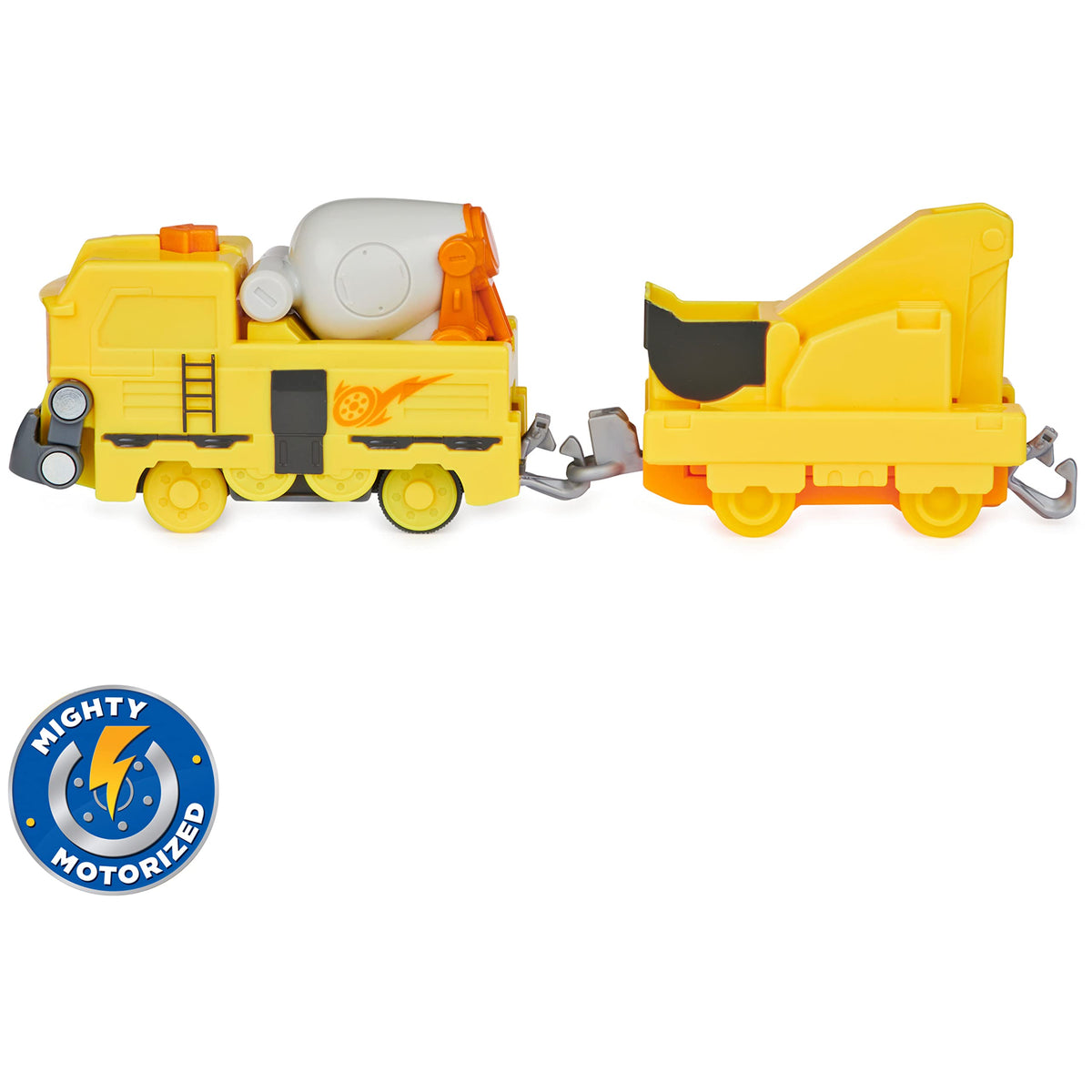 Mighty Express – Tren Motorizado Bruno con Vagón de Carga (Detalles ligeros en caja)