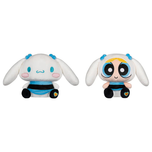Chicas superpoderosas x Hello Kitty Set de Peluches Cinnamonroll y Burbuja