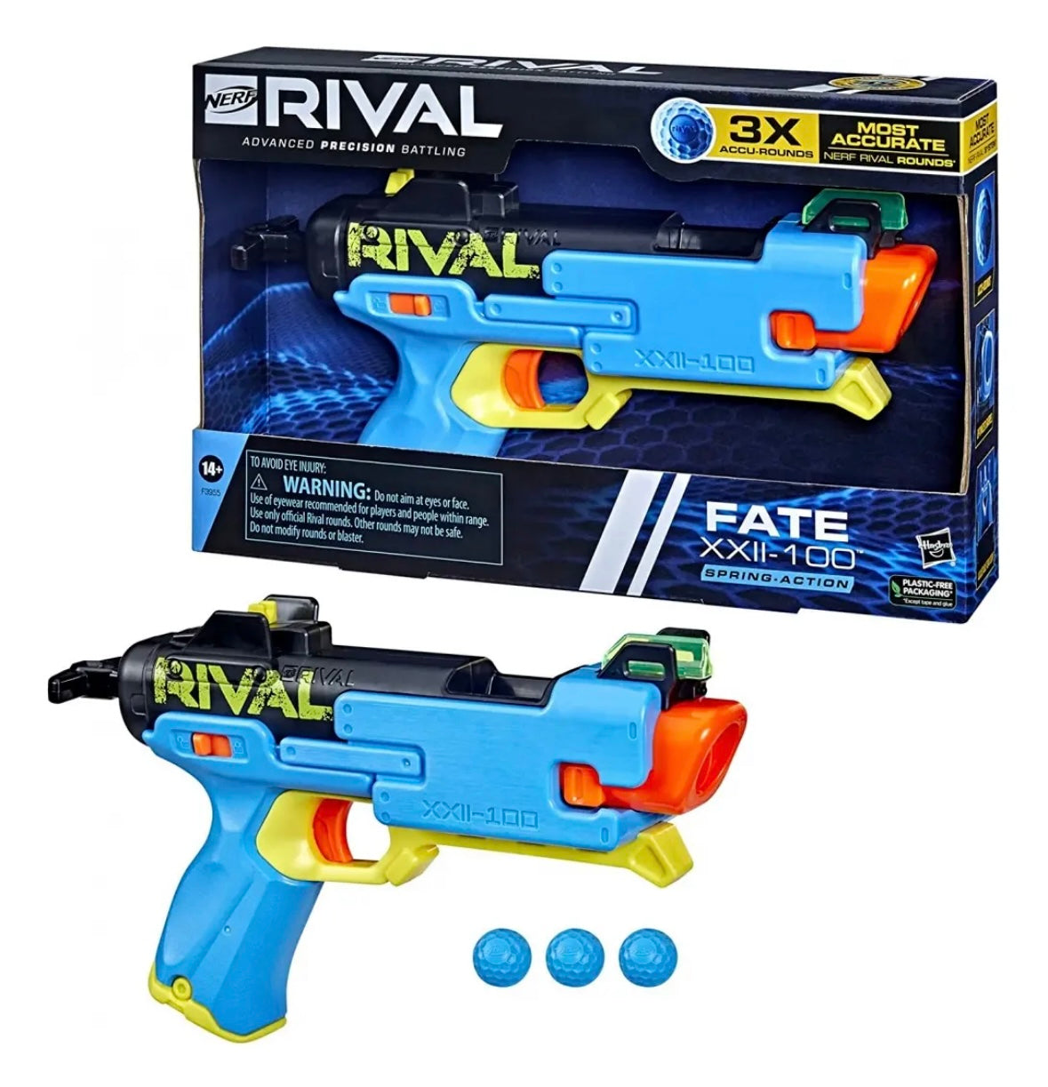 Pistola Nerf Rival Advanced Precisión (Ligeros detalles en caja)