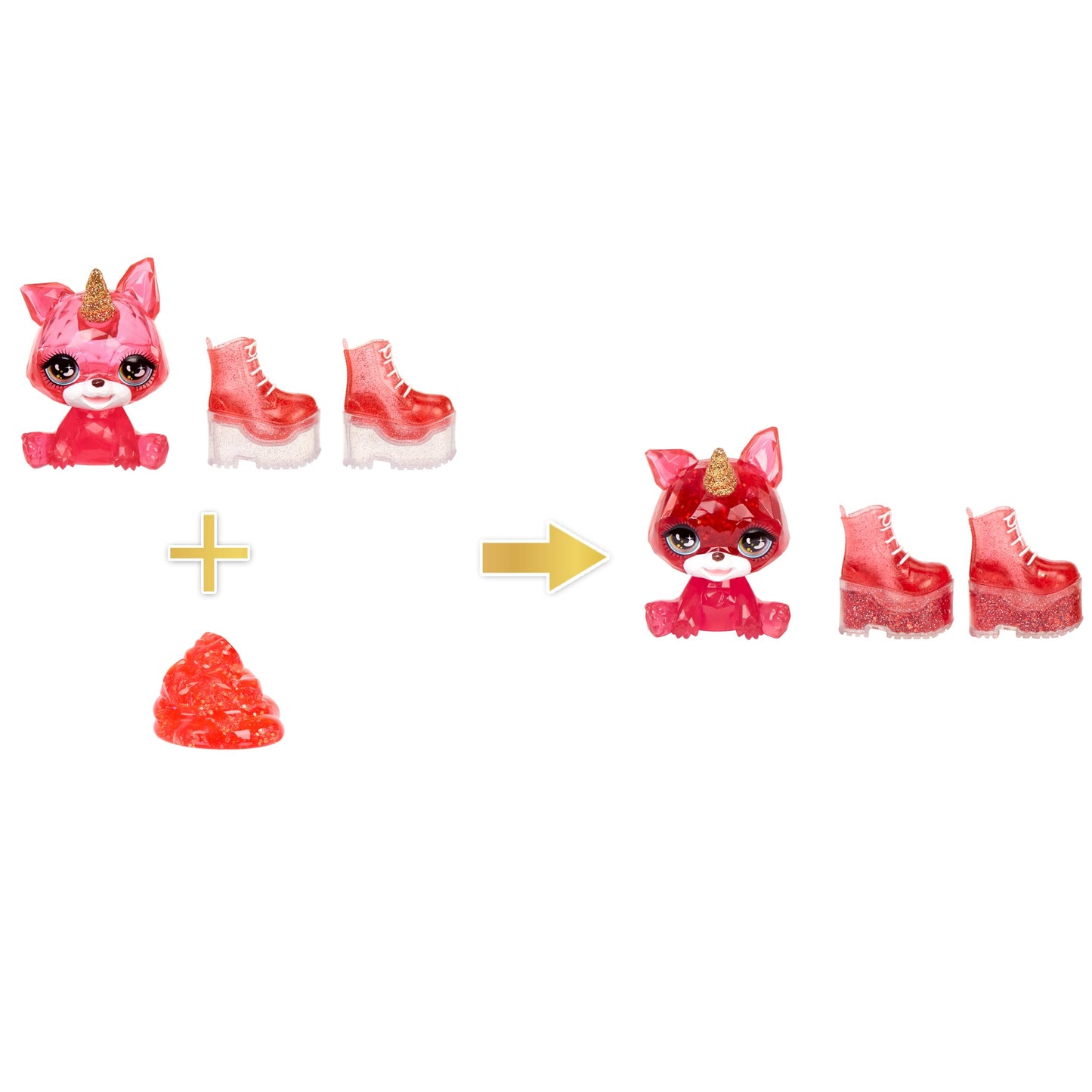 Rainbow High – Muñeca Classic Fashion - Ruby Anderson con Kit de Slime y Mascota Mágica