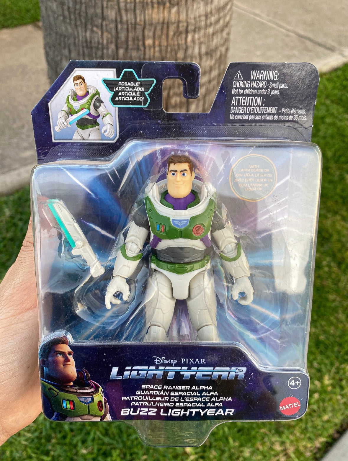 Disney Pixar Lightyear – Figura de Acción Buzz Lightyear Guardián Espacial Alfa (Caja rayada)