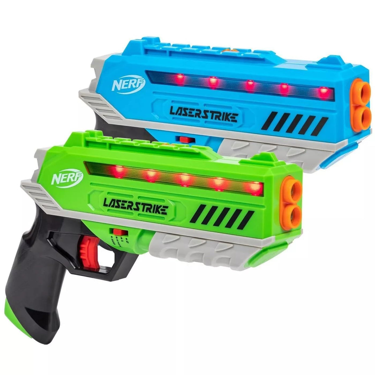 Nerf Laser Strike – Set de Batalla Láser para 2 Jugadores (Ligeros detalles caja)