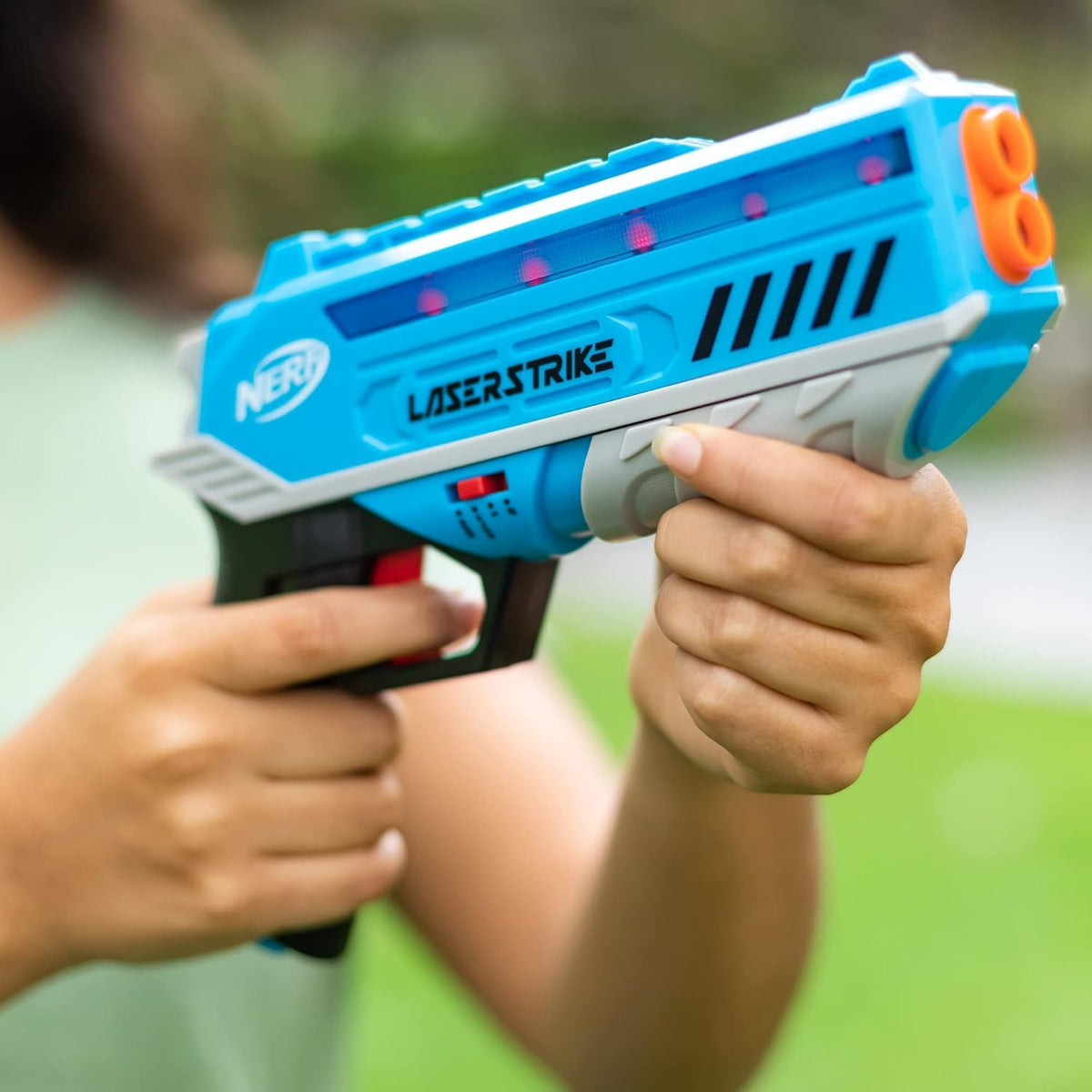 Nerf Laser Strike – Set de Batalla Láser para 2 Jugadores (Ligeros detalles caja)
