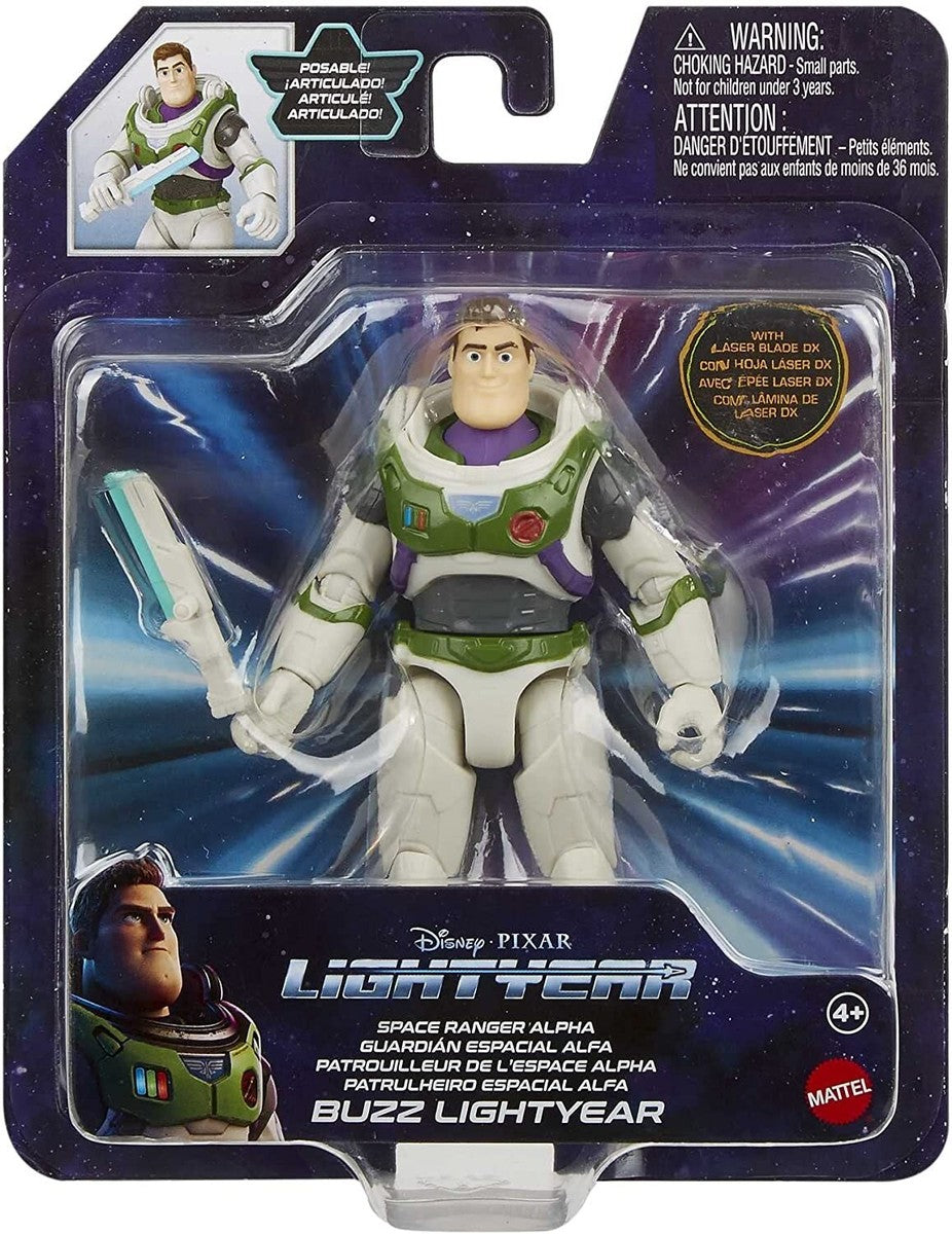 Disney Pixar Lightyear – Figura de Acción Buzz Lightyear Guardián Espacial Alfa (Caja rayada)