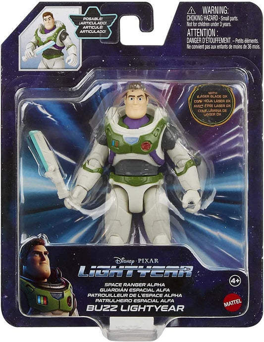 Disney Pixar Lightyear – Figura de Acción Buzz Lightyear Guardián Espacial Alfa (Caja rayada)