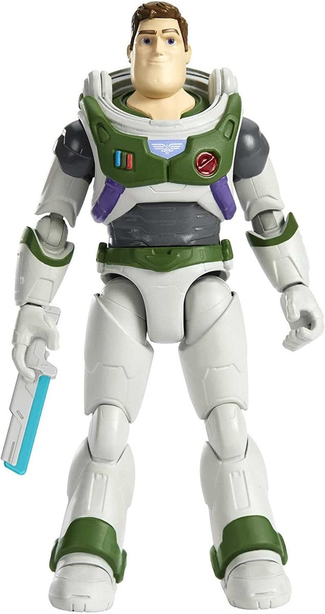 Disney Pixar Lightyear – Figura de Acción Buzz Lightyear Guardián Espacial Alfa (Caja rayada)