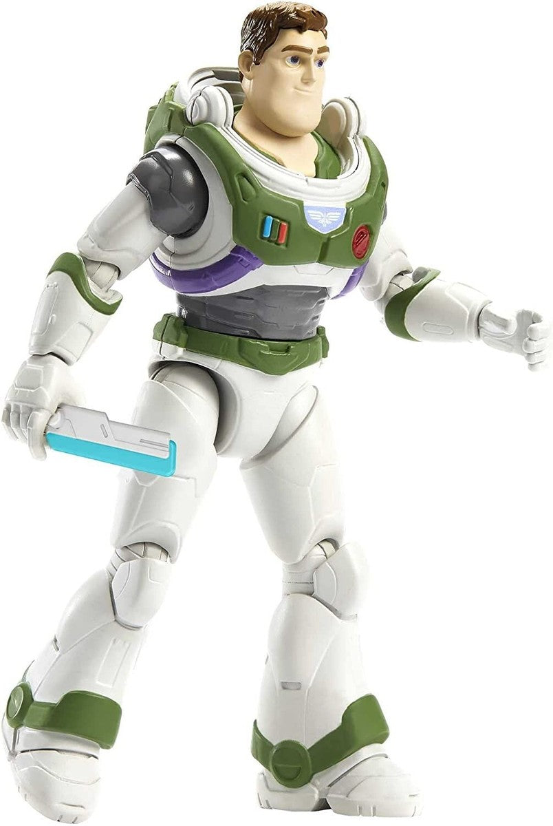 Disney Pixar Lightyear – Figura de Acción Buzz Lightyear Guardián Espacial Alfa (Caja rayada)