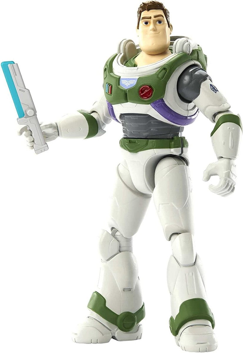 Disney Pixar Lightyear – Figura de Acción Buzz Lightyear Guardián Espacial Alfa (Caja rayada)
