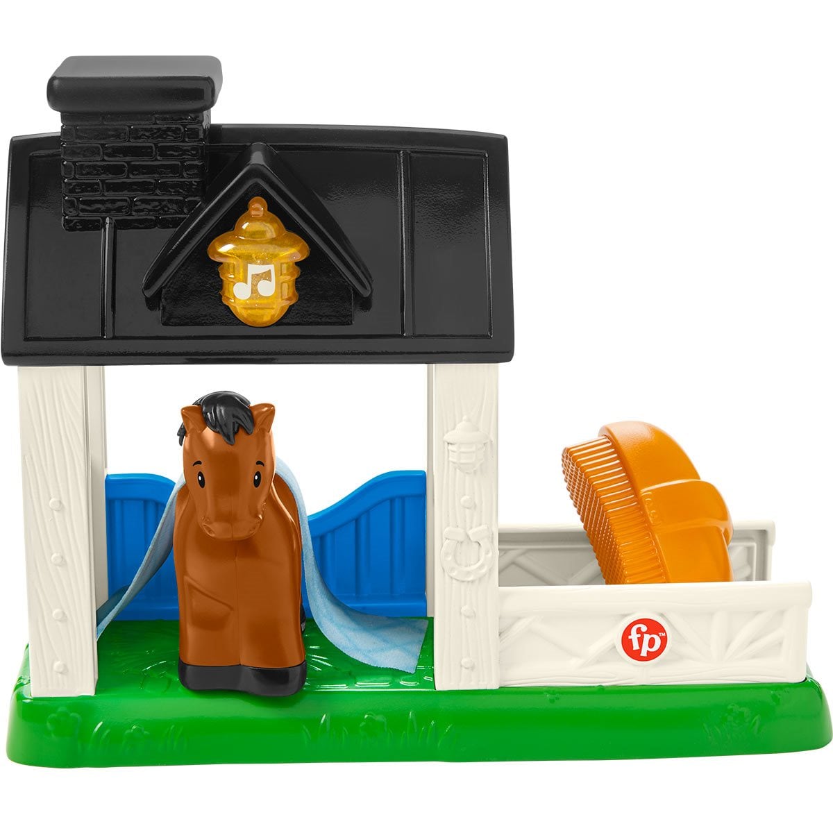 Fisher-Price Little People – Establo con Caballito, Luces y Sonidos (Caja maltratada)