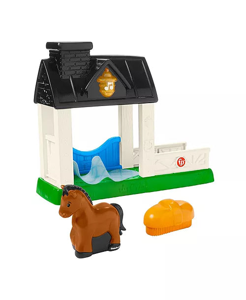 Fisher-Price Little People – Establo con Caballito, Luces y Sonidos (Caja maltratada)
