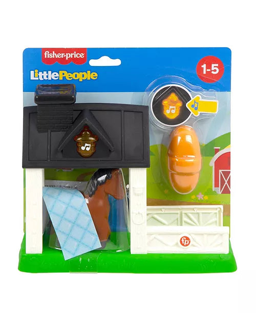 Fisher-Price Little People – Establo con Caballito, Luces y Sonidos (Caja maltratada)