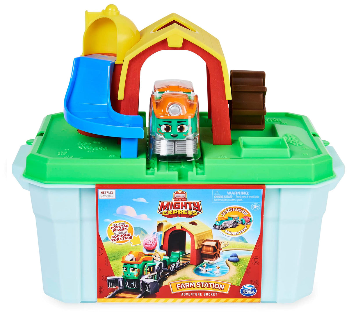 Mighty Express - Estación de Granja con Tren y Vías