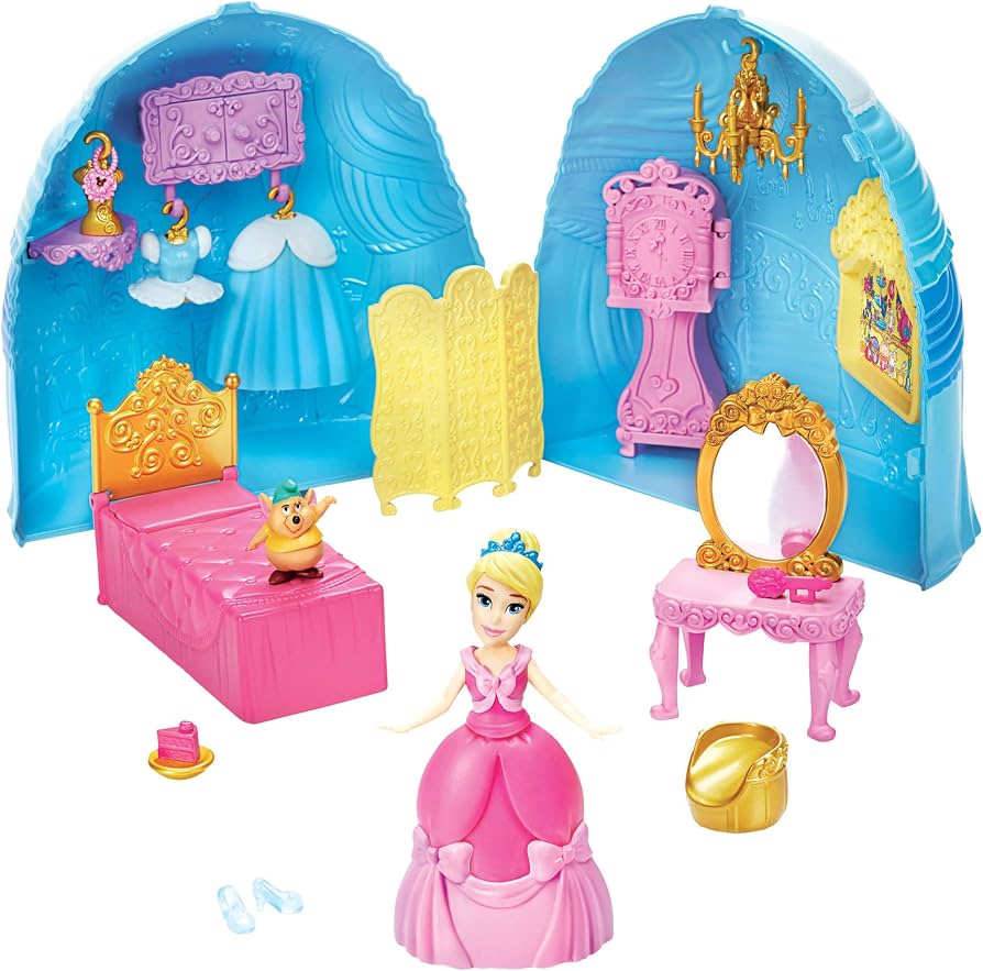 Disney Princesas Secret Styles – Cenicienta con Falda Transformable y Accesorios (Detalle mínimo en caja)