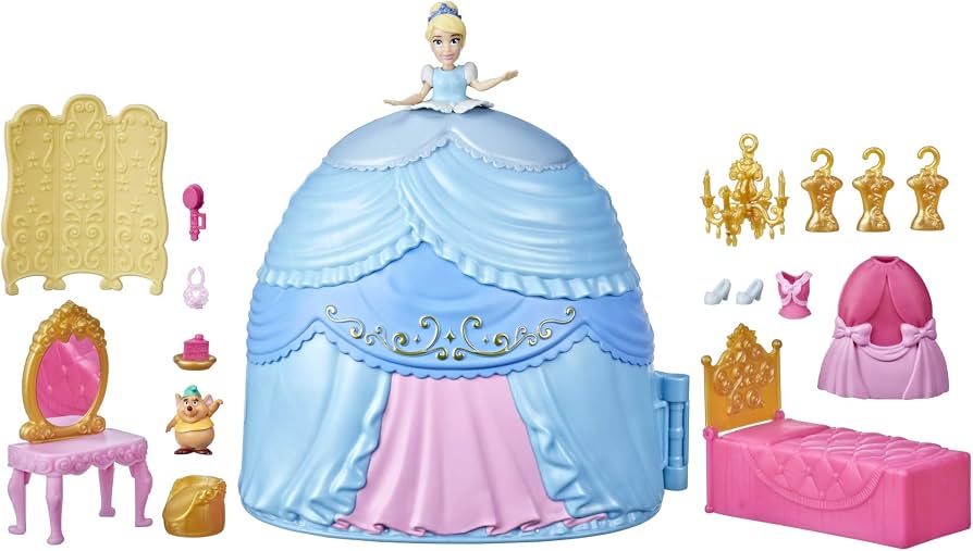 Disney Princesas Secret Styles – Cenicienta con Falda Transformable y Accesorios (Detalle mínimo en caja)