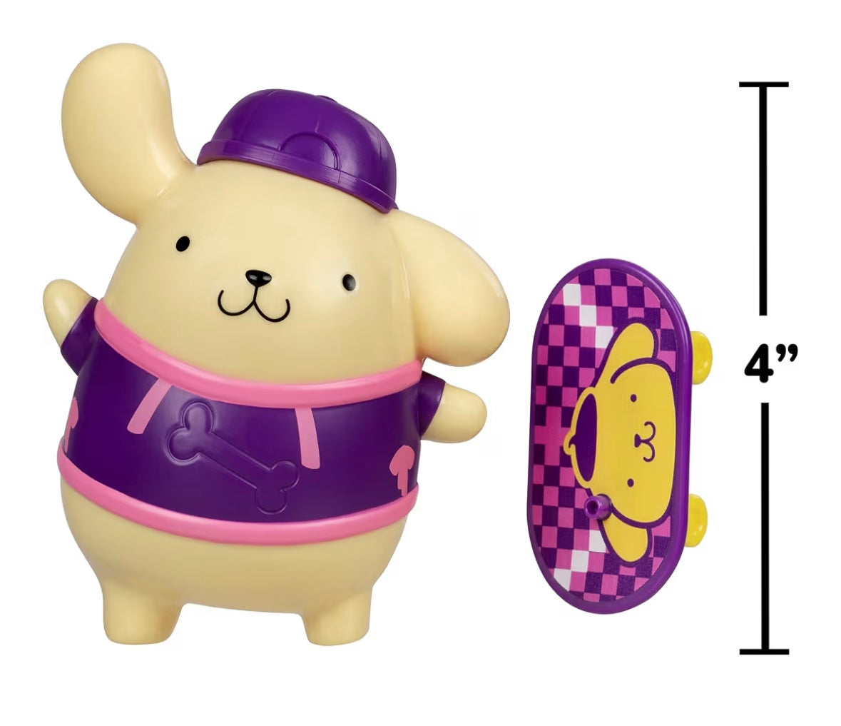 Pompompurin con Patineta – Figura Coleccionable