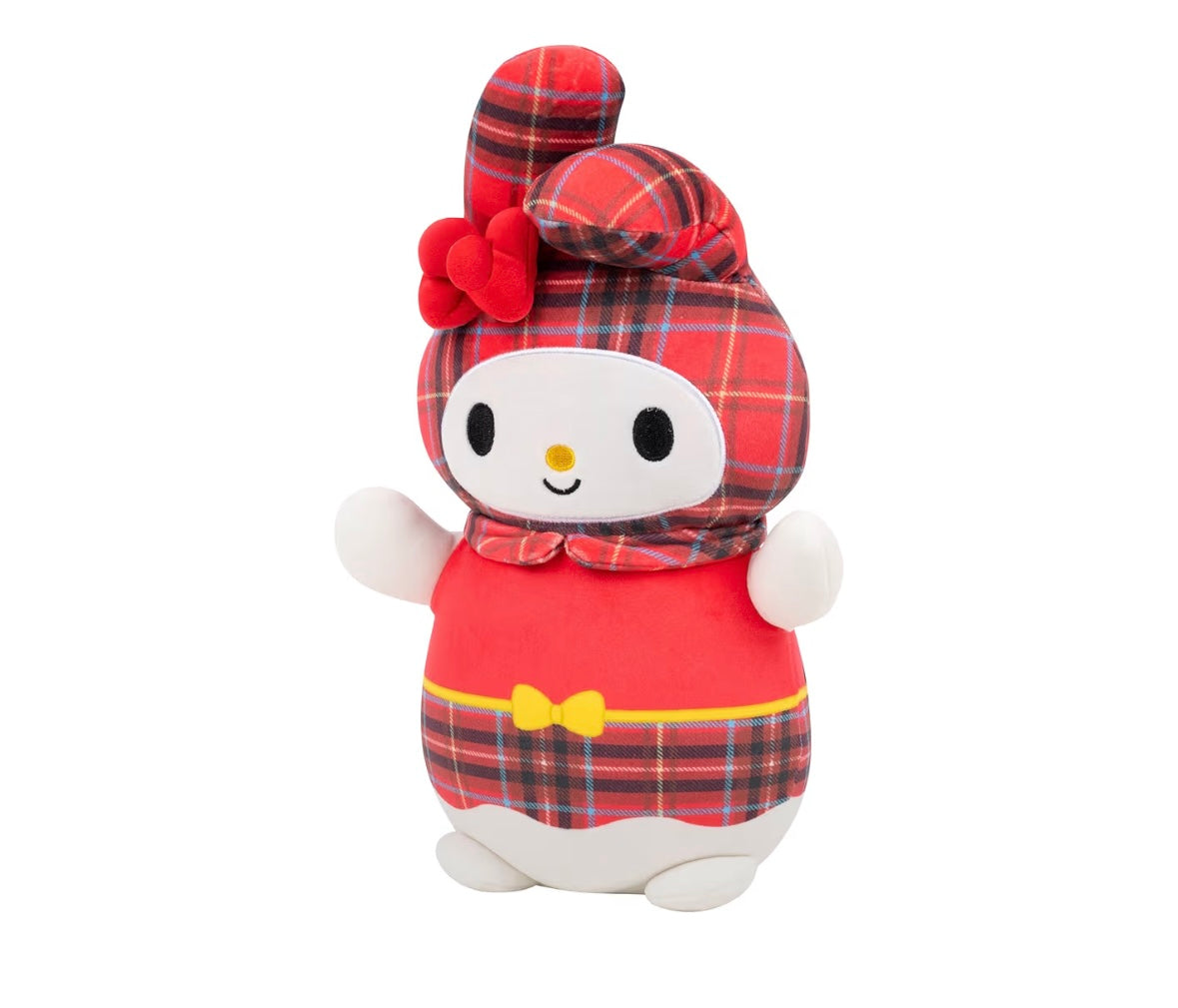 Squishmallow x My Melody HugMees Cuadros Rojos